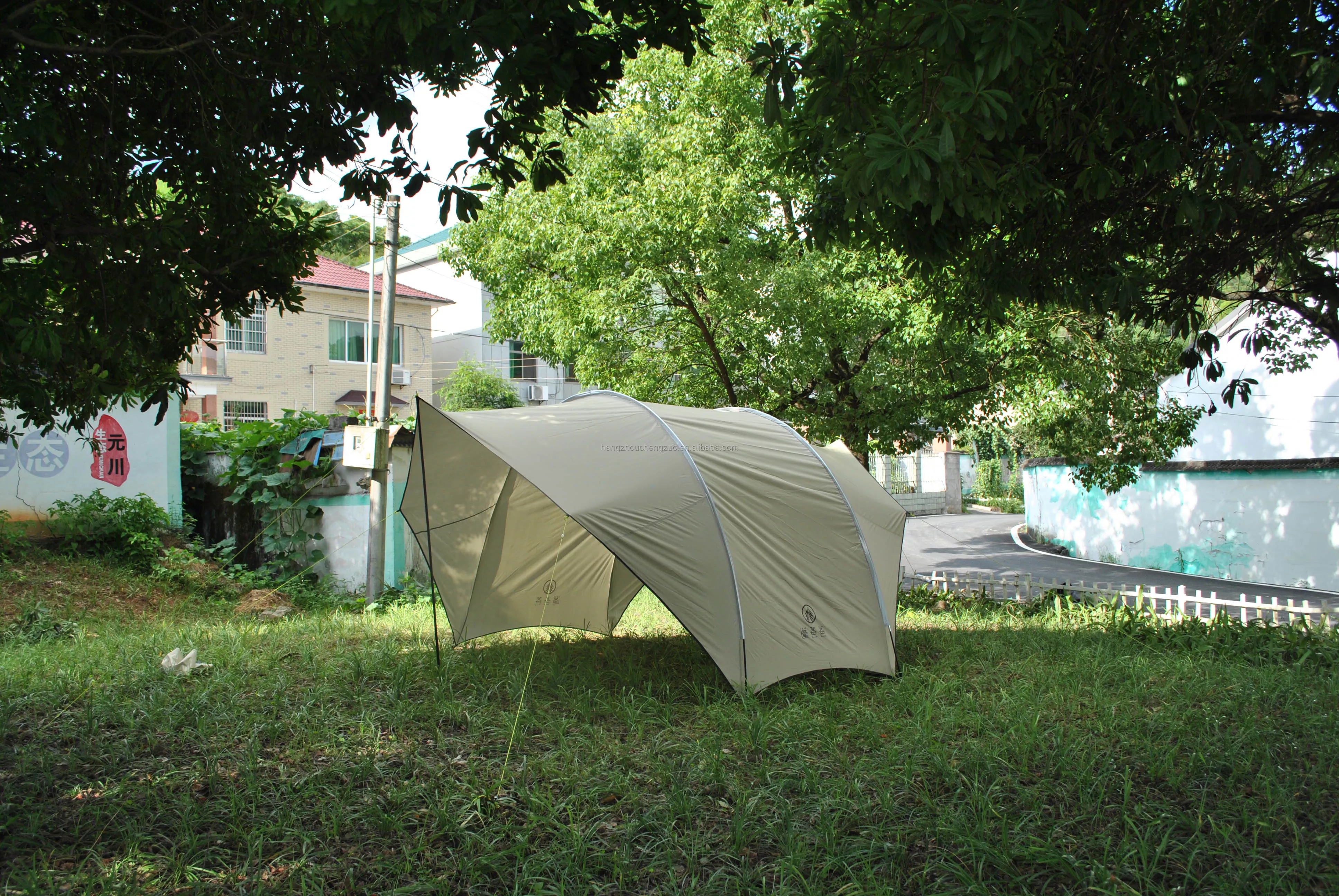 Cheap Goat Tents CZX 630 Camping Tent Portable Waterproof khaki Eggshell Canopy,Camping Shelter Lightweight Sunshade for Snow Camping Outdoor   